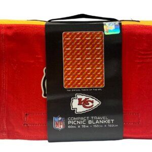 KANSAS CITY CHIEFS BLANKETS - OVERSIZED PICNIC TRAVEL BLANKET - 60"X72"
